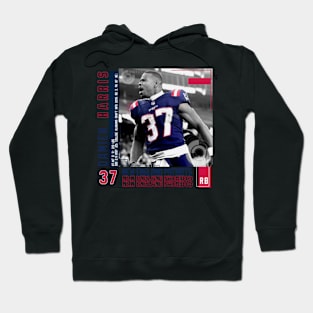 Damien Harris Paper Poster Hoodie